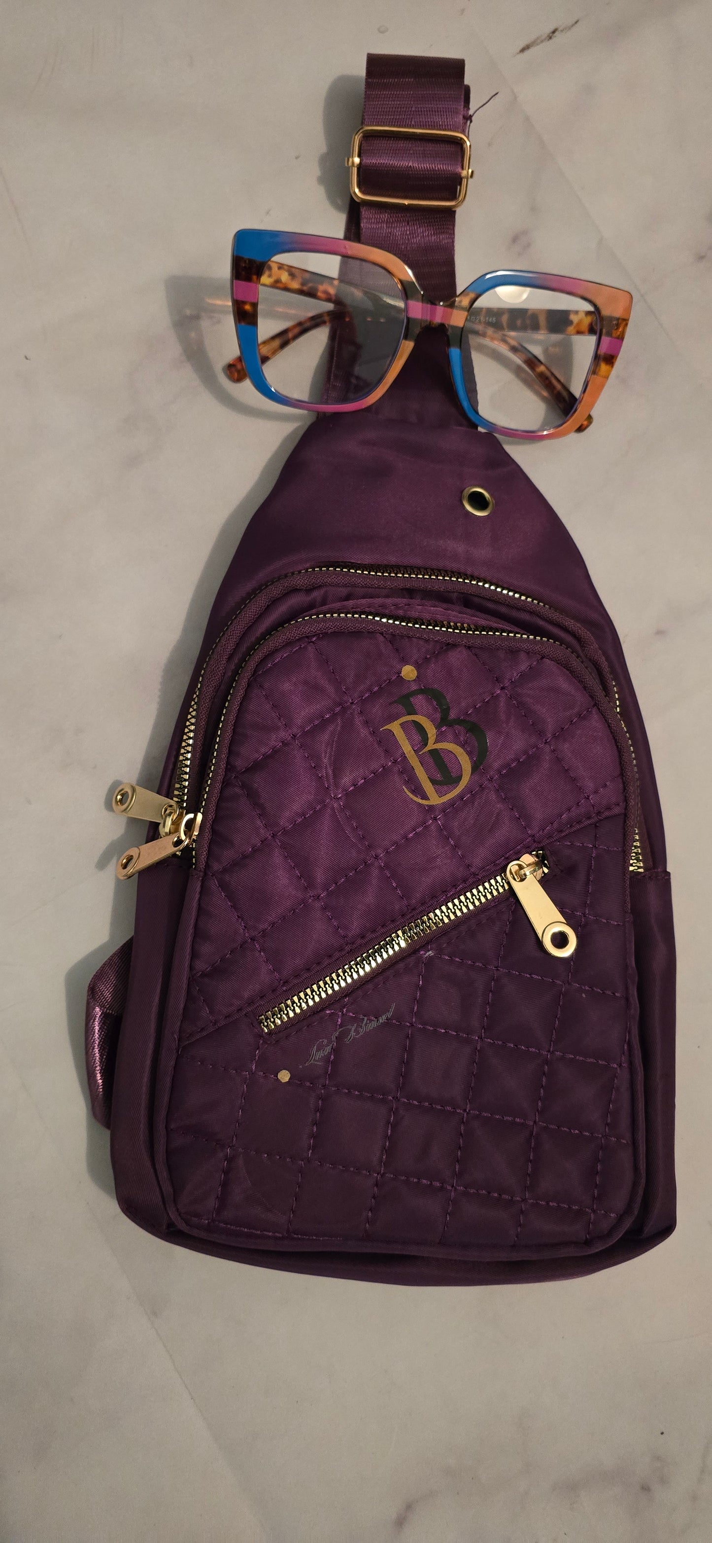 Plum Over The Shoulder Travel-Ready Bag