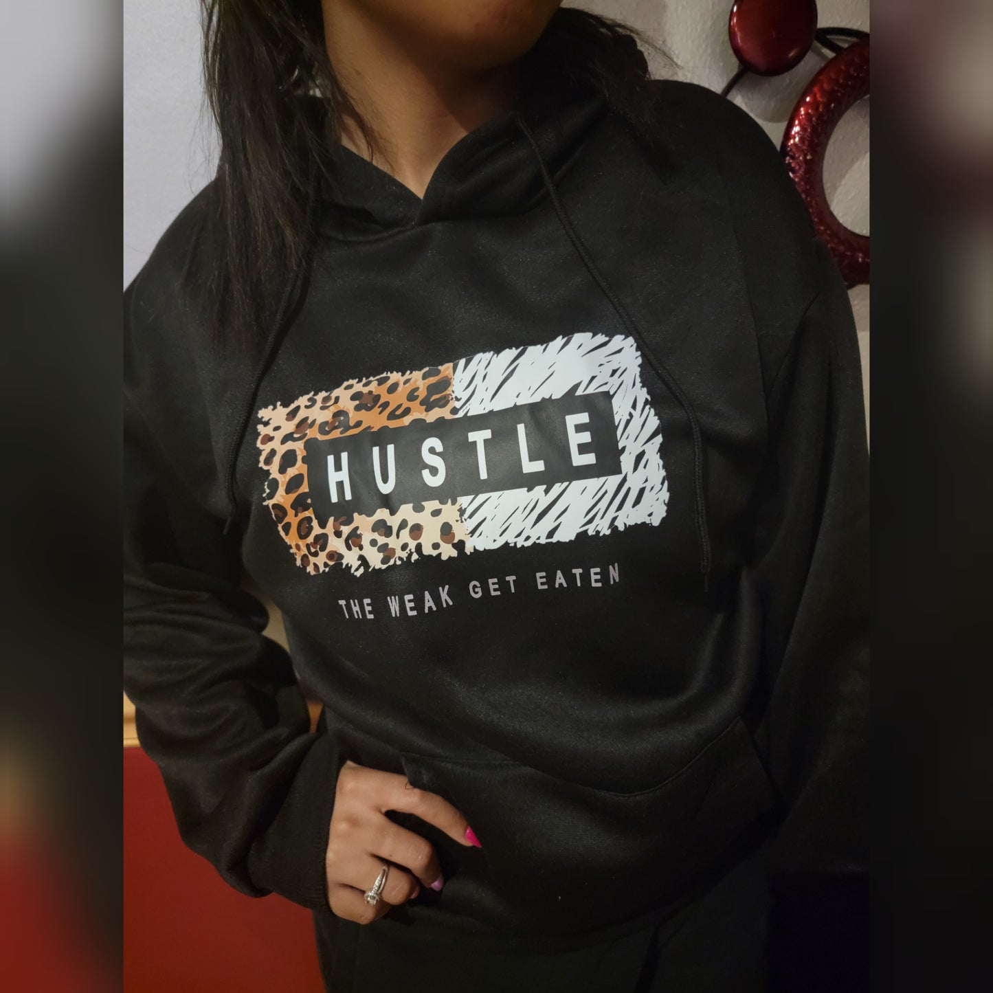 H.U.S.T.L.E HARD CHEETAH PRINT HOODIE